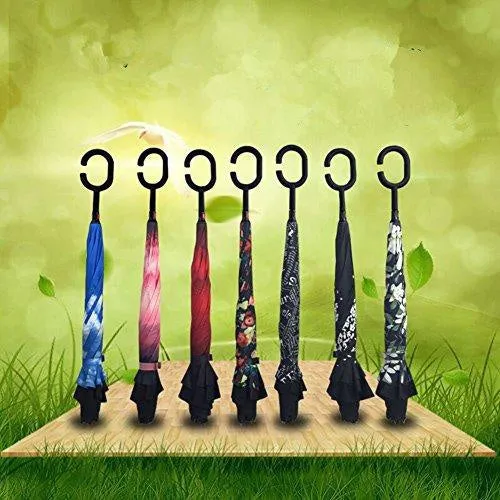 Windproof (Reverse Shockproof Umbrella Price-slash deal Printed Umbrella) Travel