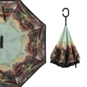 Windproof (Reverse Shockproof Umbrella Price-slash deal Printed Umbrella) Travel
