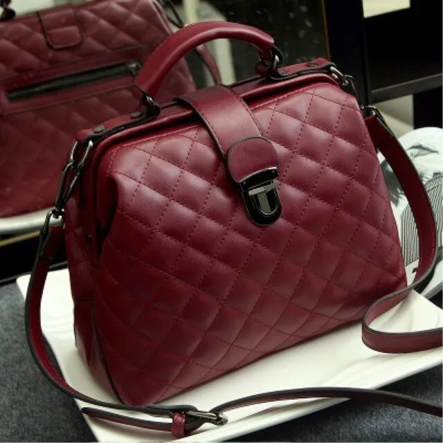 Women Doctor Bag 2020 Mobile Messenger Shoulder Clutch Large Capacity Ladies Scrub Leather Leather Handbag