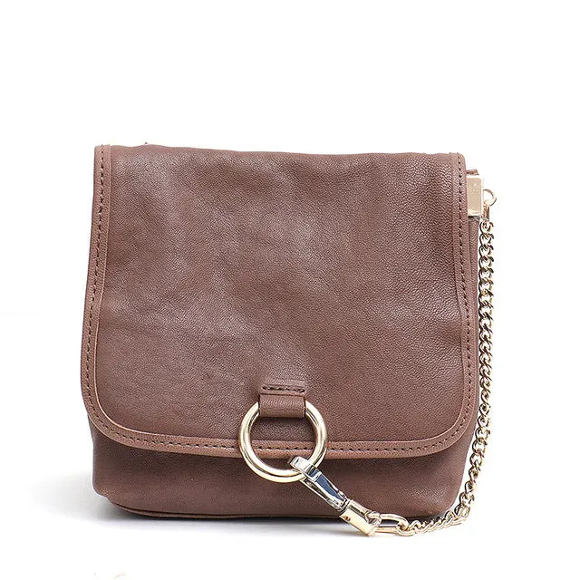 Women Genuine Leather Crossbody Bag Girls Luxury Chain Flap Shoulder Bag Ladies Cowhide Small HandBags Female Messenger Purse