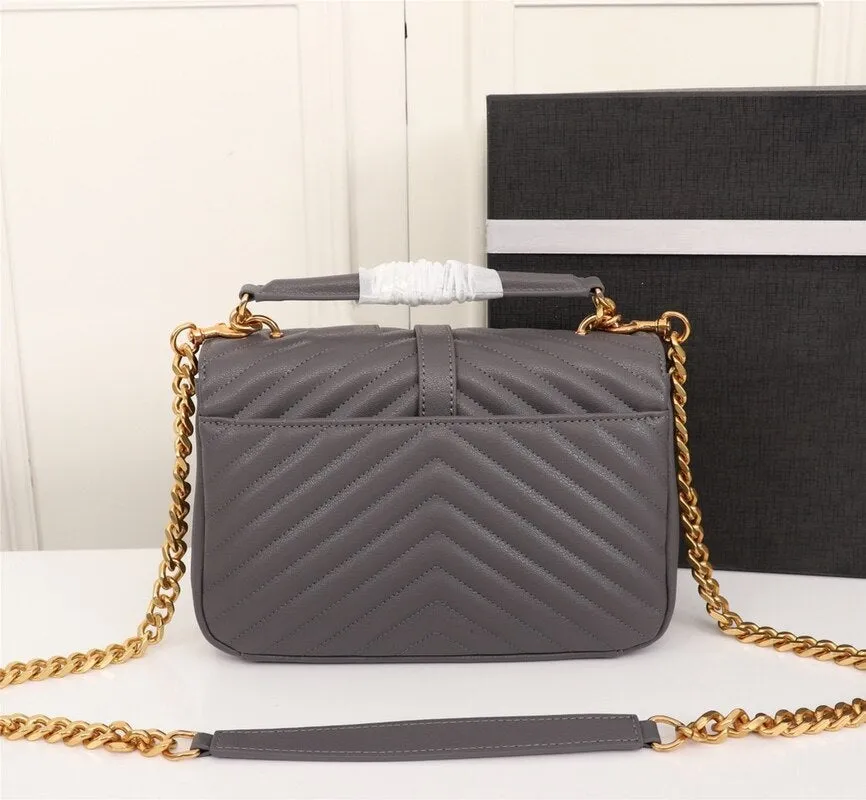Women leather college soft bag shoulder bag