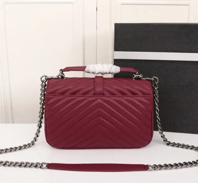 Women leather college soft bag shoulder bag