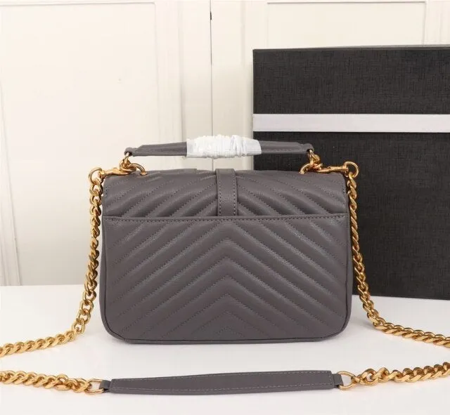 Women leather college soft bag shoulder bag