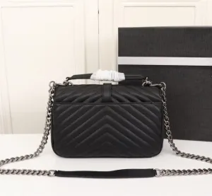 Women leather college soft bag shoulder bag