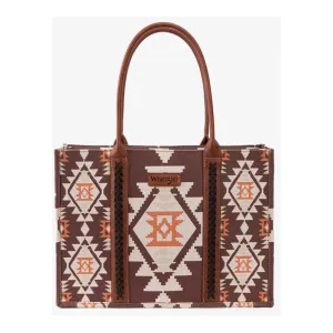 WRANGLER AZTEC PRINT CANVAS TOTE BAG