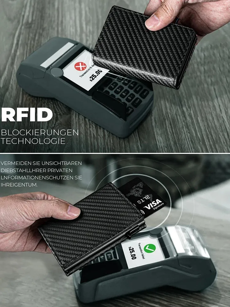 YATBEST Slim Pop-up Smart Wallet with RFID Blocking