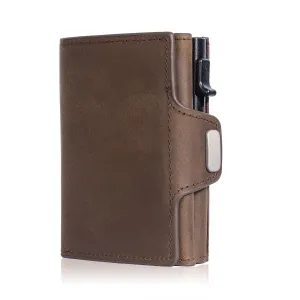 YATBEST Vintage Pop-Up Smart Wallet with RFID Blocking