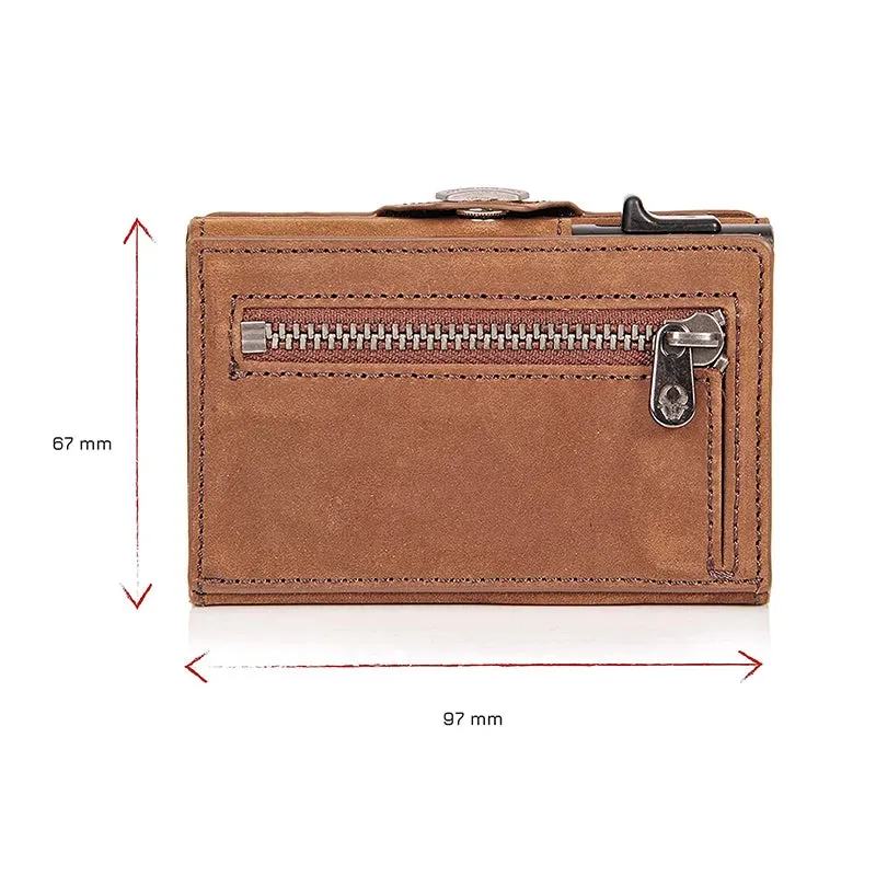 YATBEST Vintage Pop-Up Smart Wallet with RFID Blocking