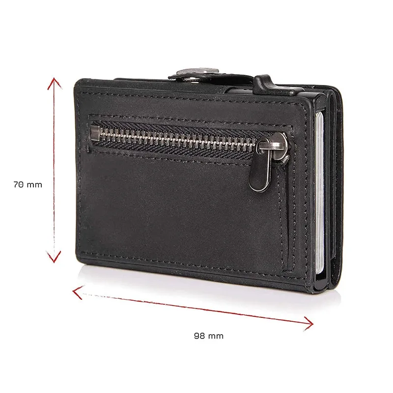 YATBEST Vintage Pop-Up Smart Wallet with RFID Blocking