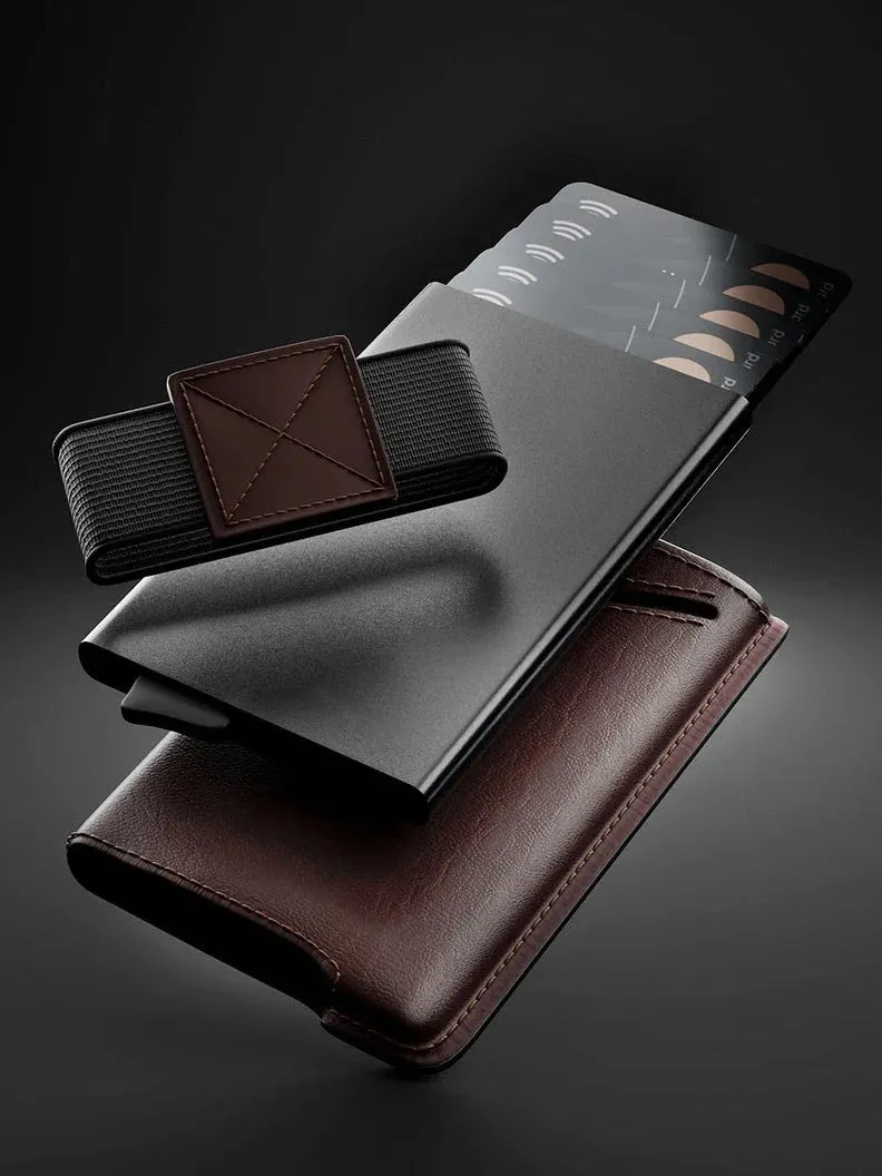 YE TREE Pop-up Smart Wallet with RFID Blocking & Pocket
