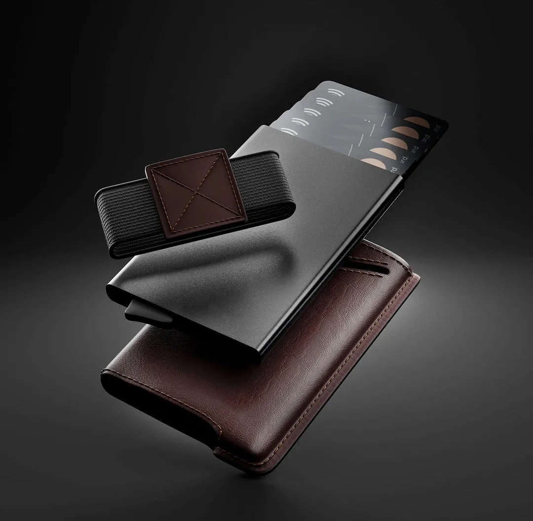 YE TREE Pop-up Smart Wallet with RFID Blocking & Pocket