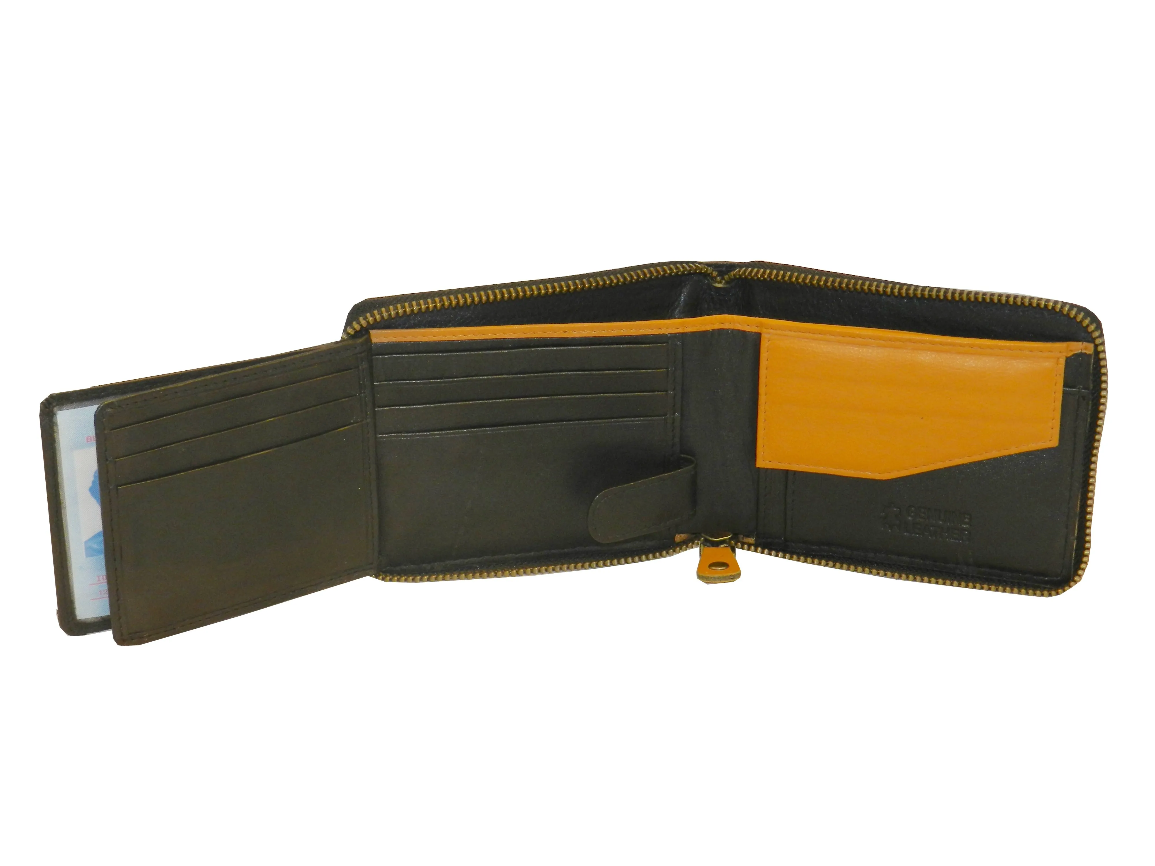 ZipVault 18 Card Full Zip Wallet Coin Pocket LOGO #1013CZ