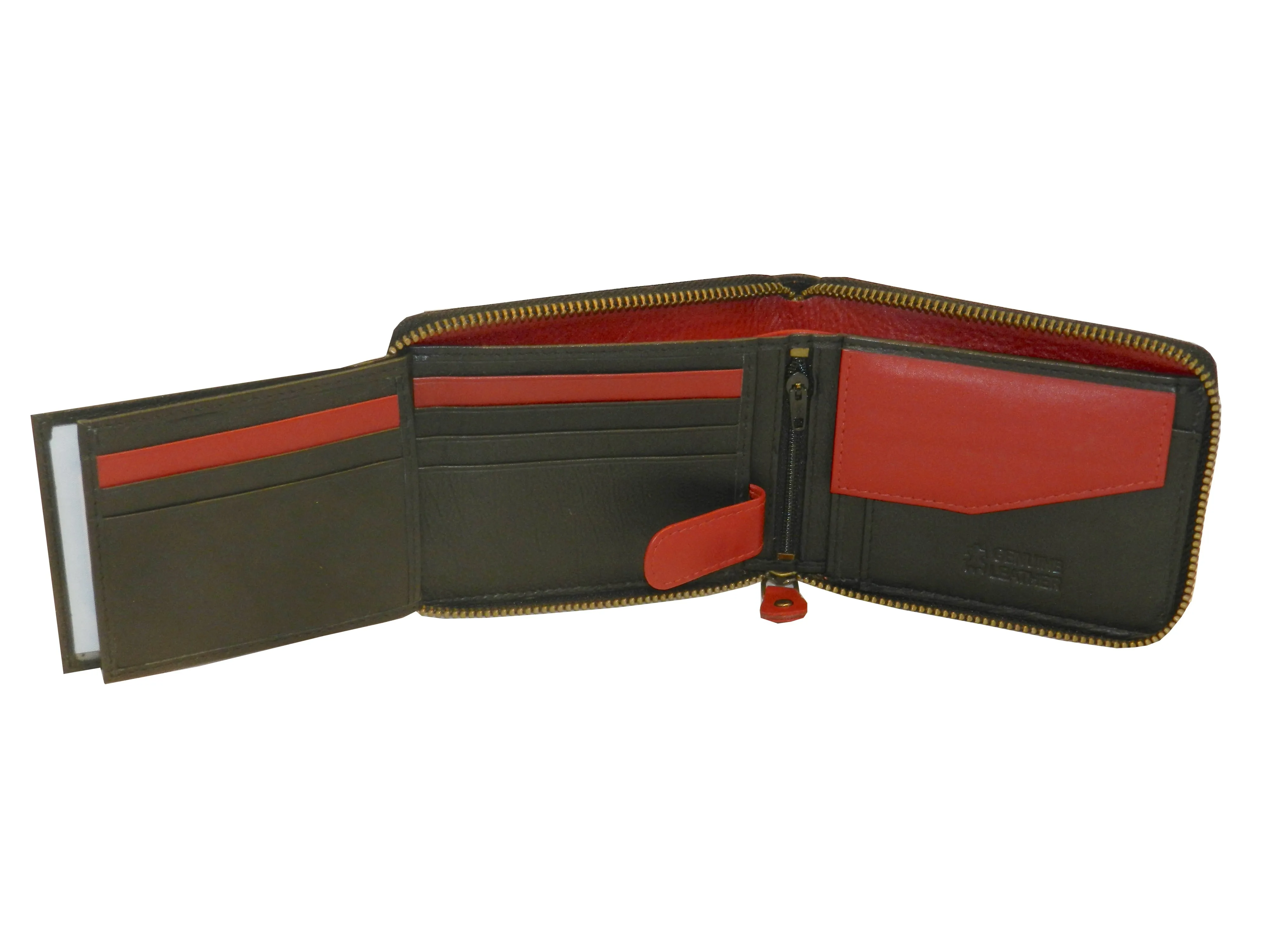ZipVault 18 Card Full Zip Wallet Coin Pocket LOGO #1013CZ