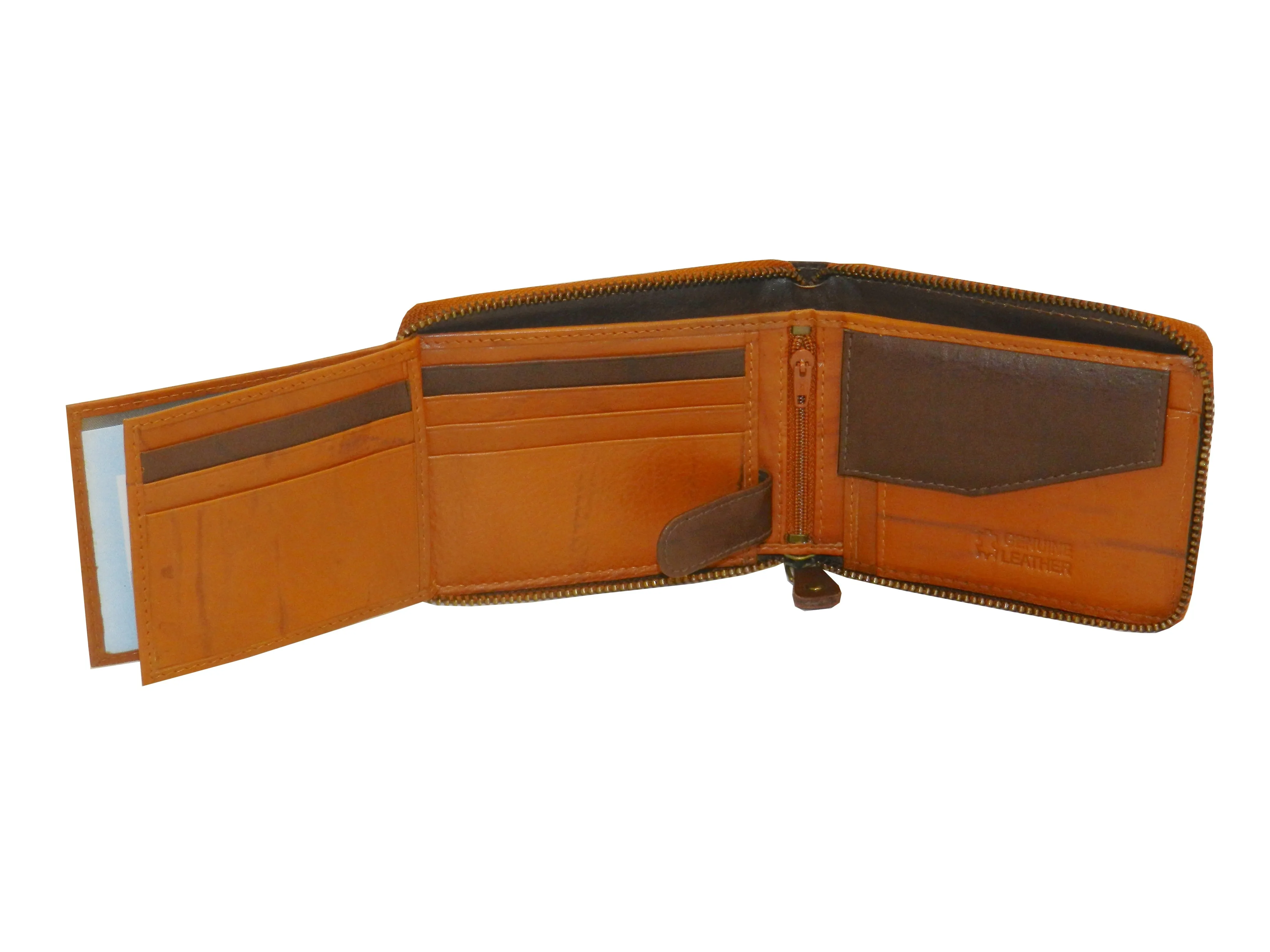 ZipVault 18 Card Full Zip Wallet Coin Pocket LOGO #1013CZ
