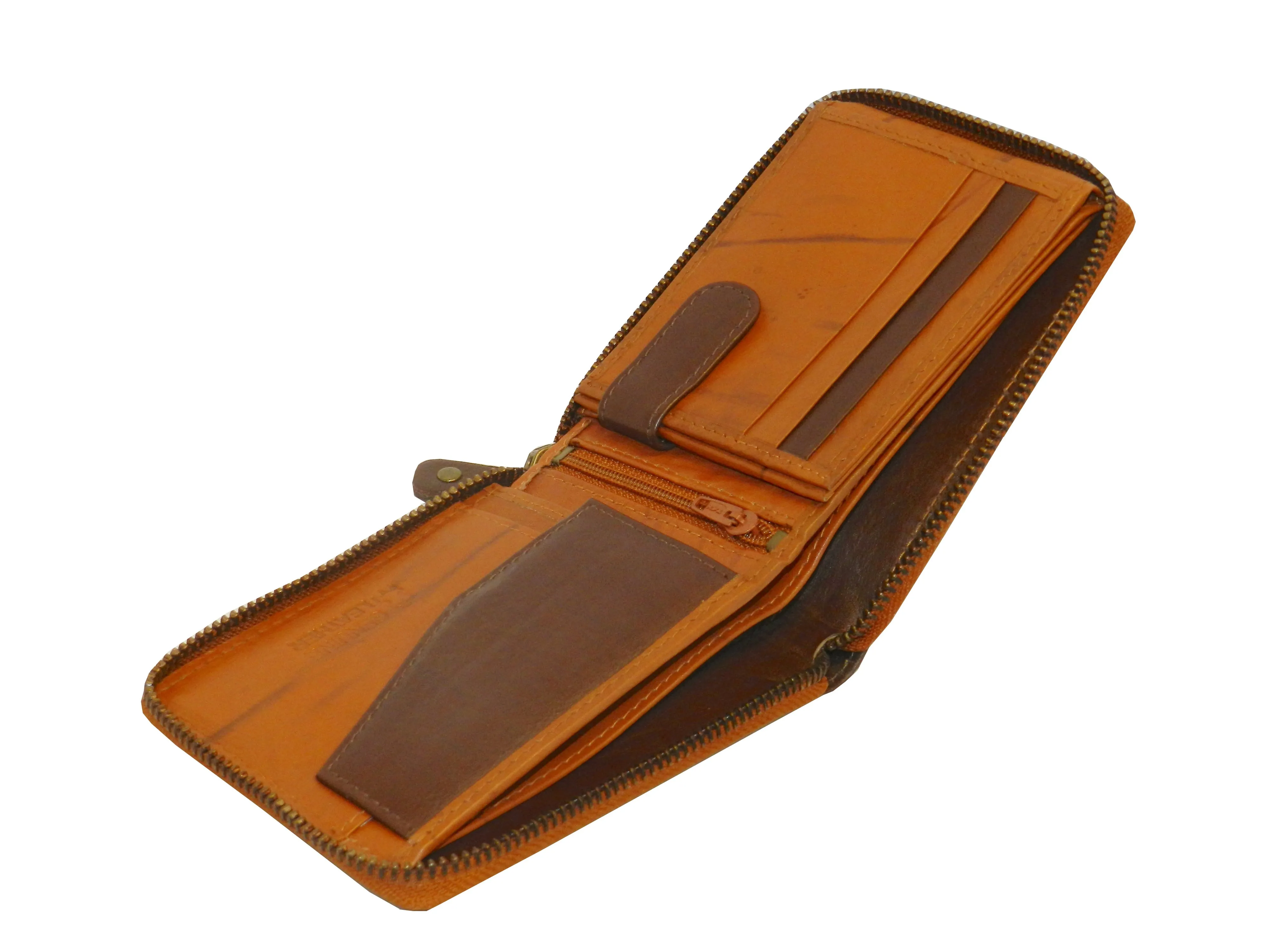 ZipVault 18 Card Full Zip Wallet Coin Pocket LOGO #1013CZ