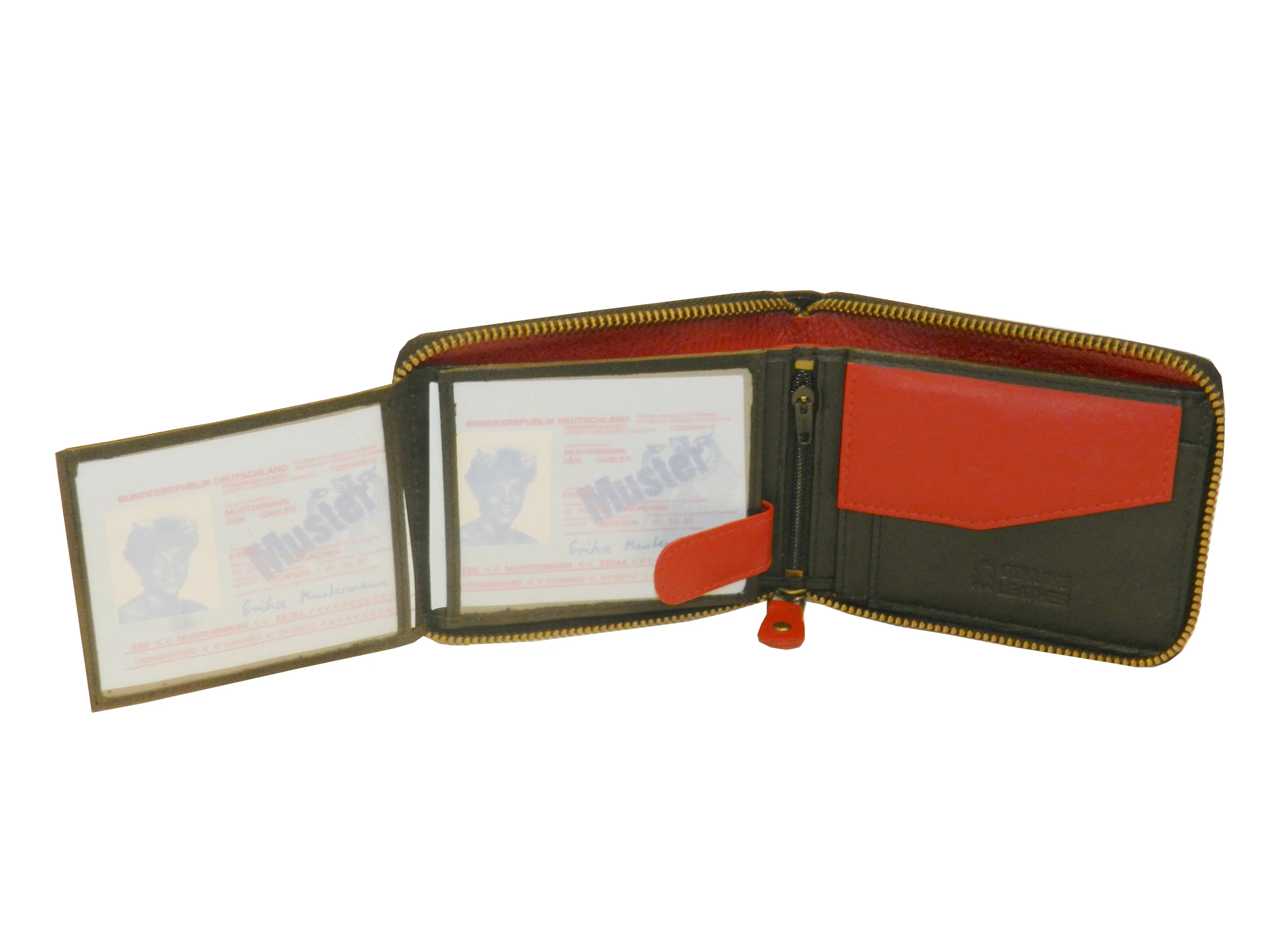 ZipVault 18 Card Full Zip Wallet Coin Pocket LOGO #1013CZ
