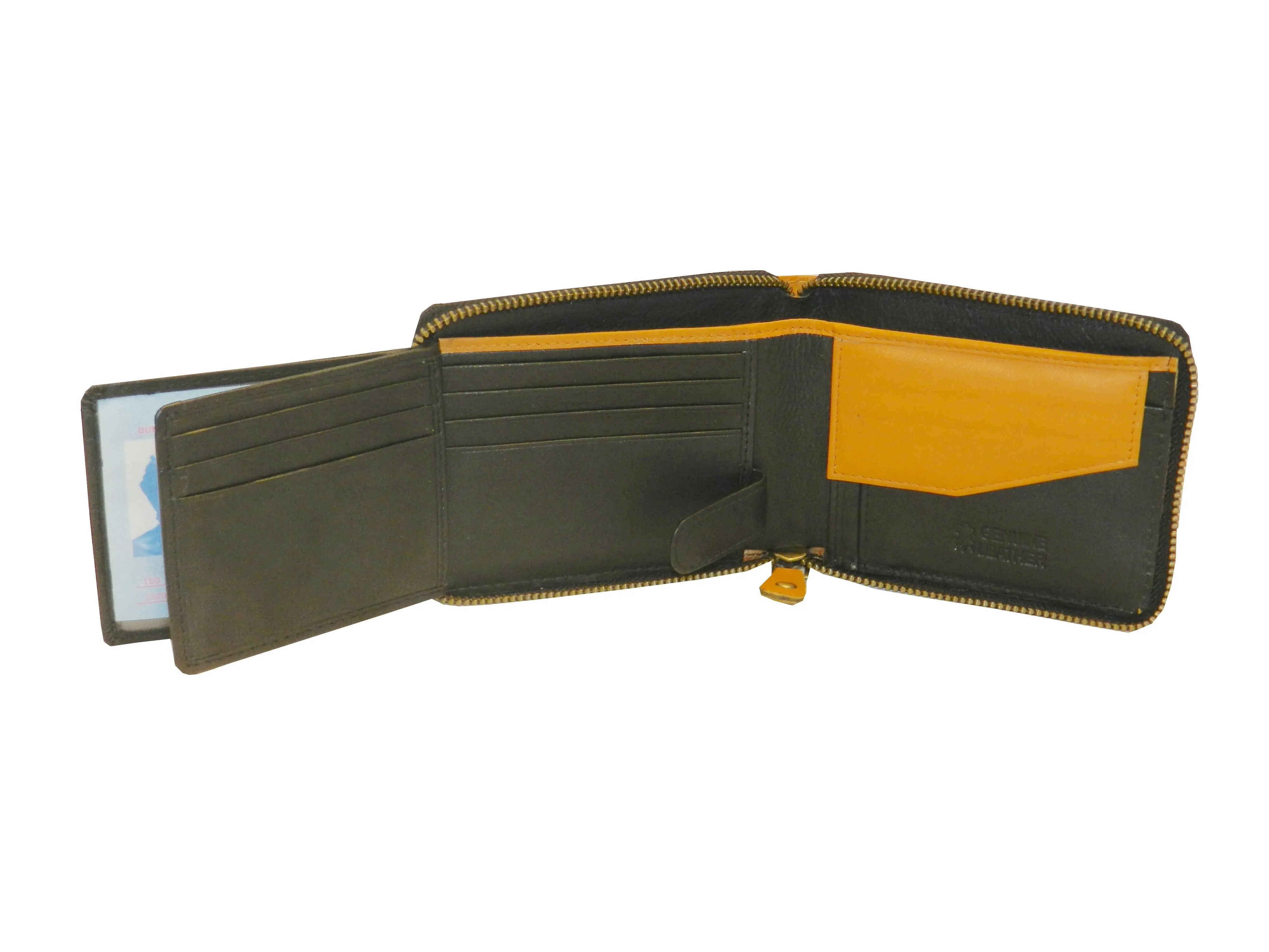 ZipVault 18 Card Full Zip Wallet Coin Pocket LOGO #1013CZ
